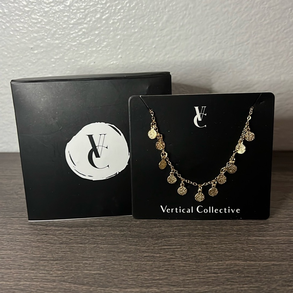 Vertical Collective Dalia Coin Bracelet Gold Plated Adjustable New In Package